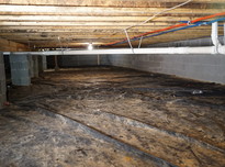 Crawlspace before